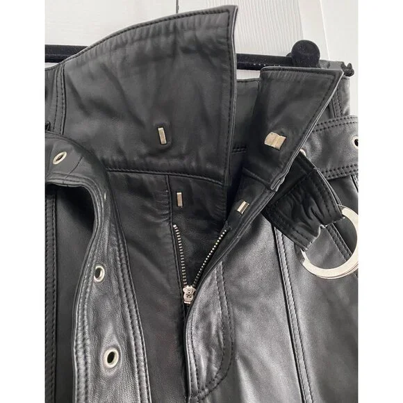 NWT Marissa Webb "Anniston" Leather Pants in Black, size 2 - Picture 7 of 13